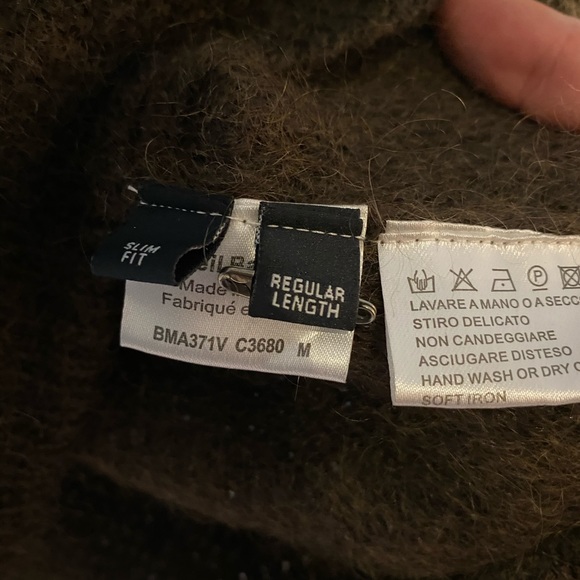 Brown Neil Barrett Geometric Intarsia Sweater - Picture 5 of 6